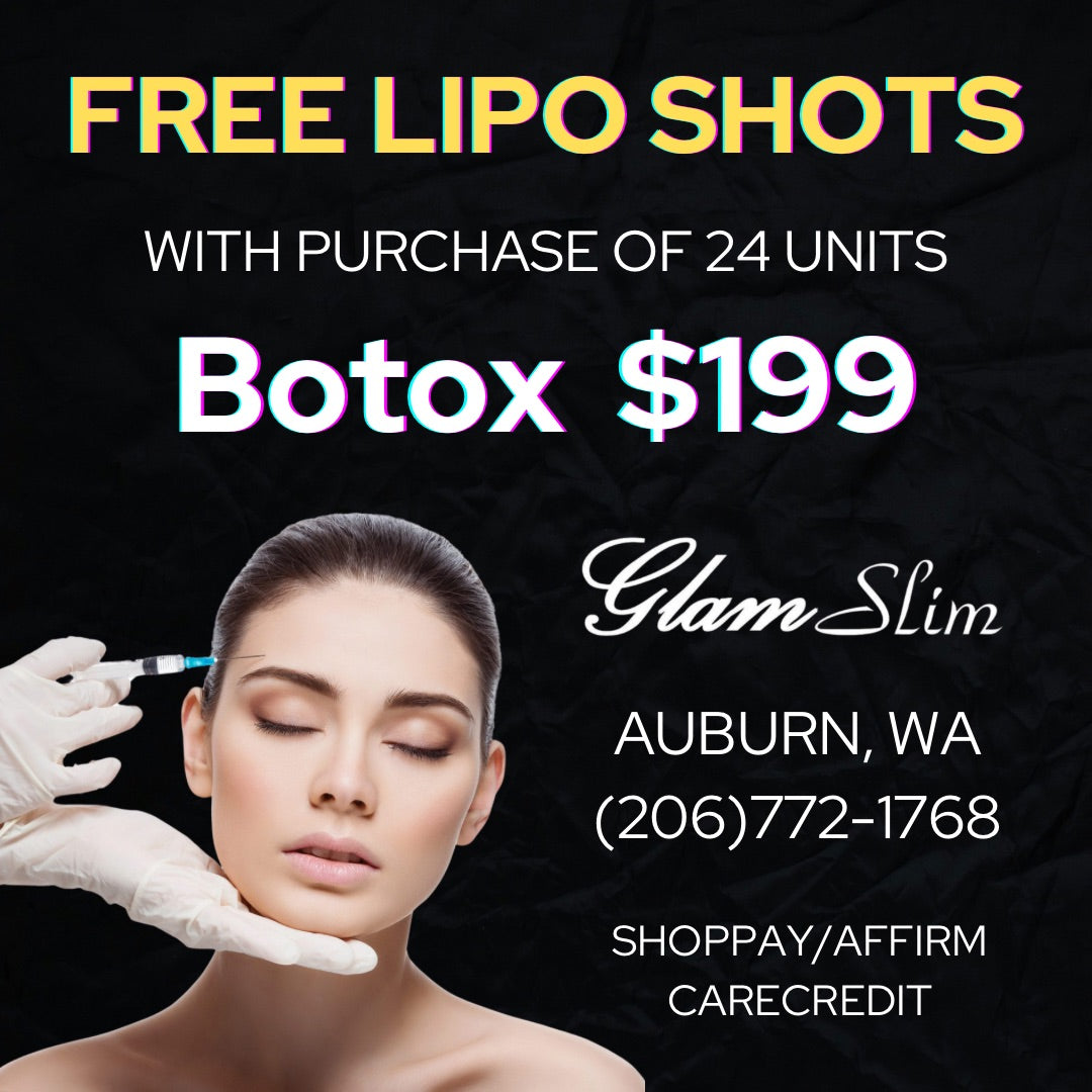 24 unit of Botox and 10mls Lemon Lipo Fat Dissolve
