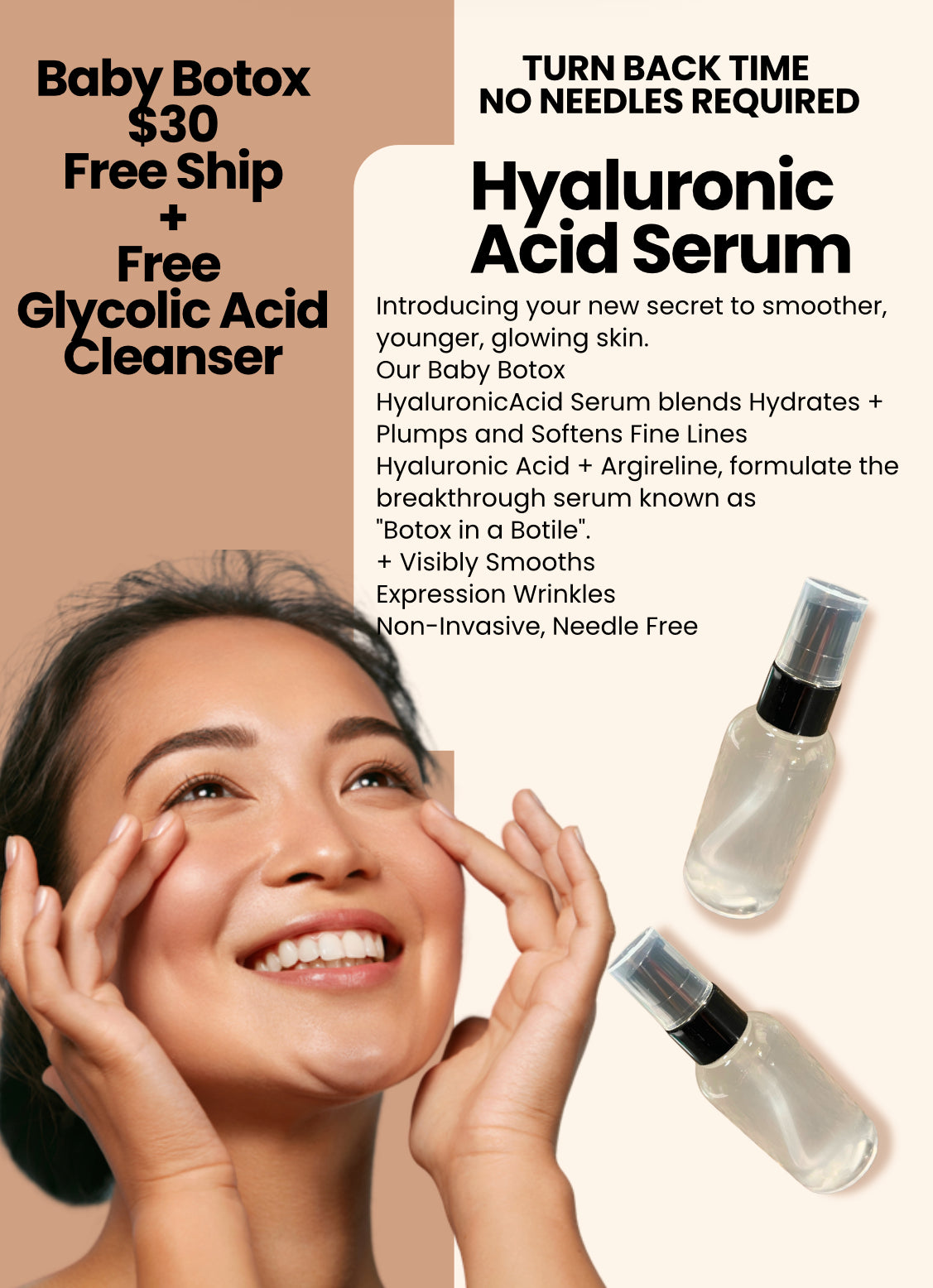 Baby Botox free glycolic cleanser